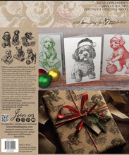 Load image into Gallery viewer, Christmas Pups 12x12 IOD Stamp