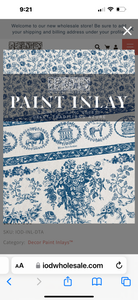 Delft Traditions Azure IOD Paint Inlay 12X16 Pad